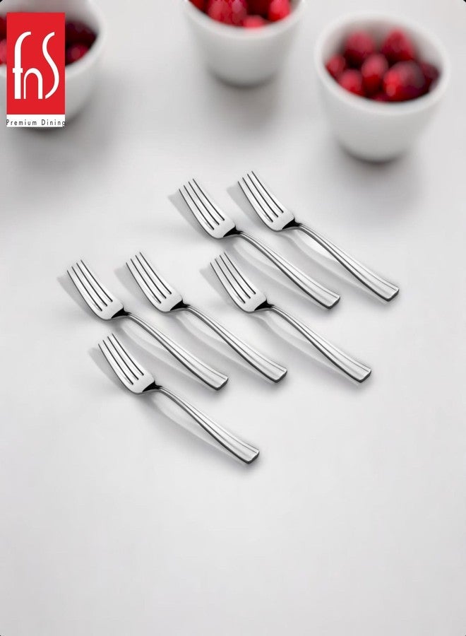 Fns Venice Stainless Steel Dinner Fork (Set of 6) for Dining Table, Home and Kitchen - Image 4