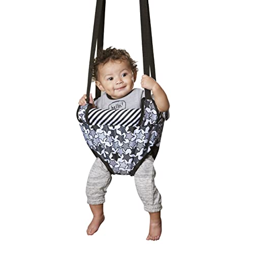 Evenflo Exersaucer Baby Jumper Featuring Easy-to-Use Clamp Attachment for Quick and Tool-Free Set Up and Adjustable Straps to Customize The Height for Your Child, Star Power - Image 1