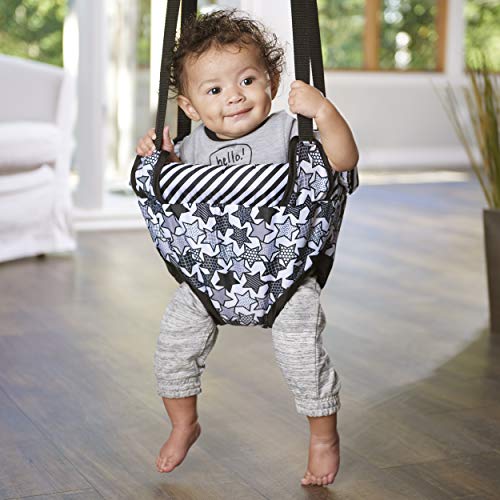 Evenflo Exersaucer Baby Jumper Featuring Easy-to-Use Clamp Attachment for Quick and Tool-Free Set Up and Adjustable Straps to Customize The Height for Your Child, Star Power - Image 4