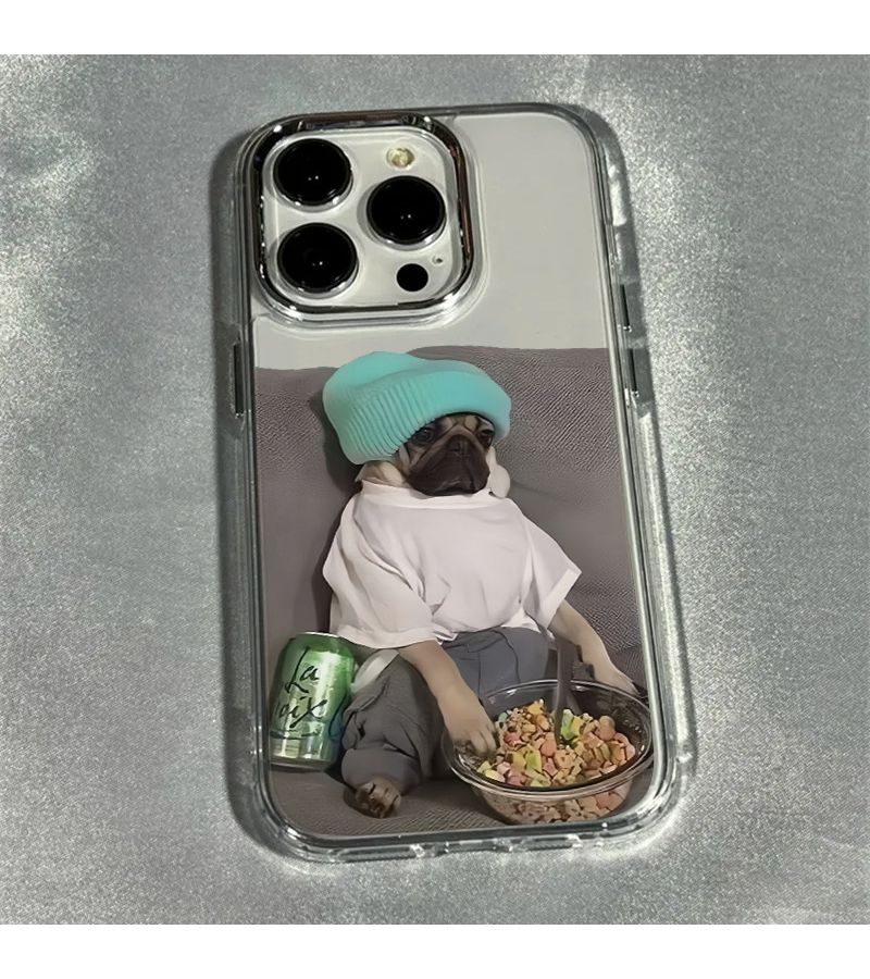 Transparent Funny Cute Dog Photo Phone Case For iPhone 17 Air - Image 1