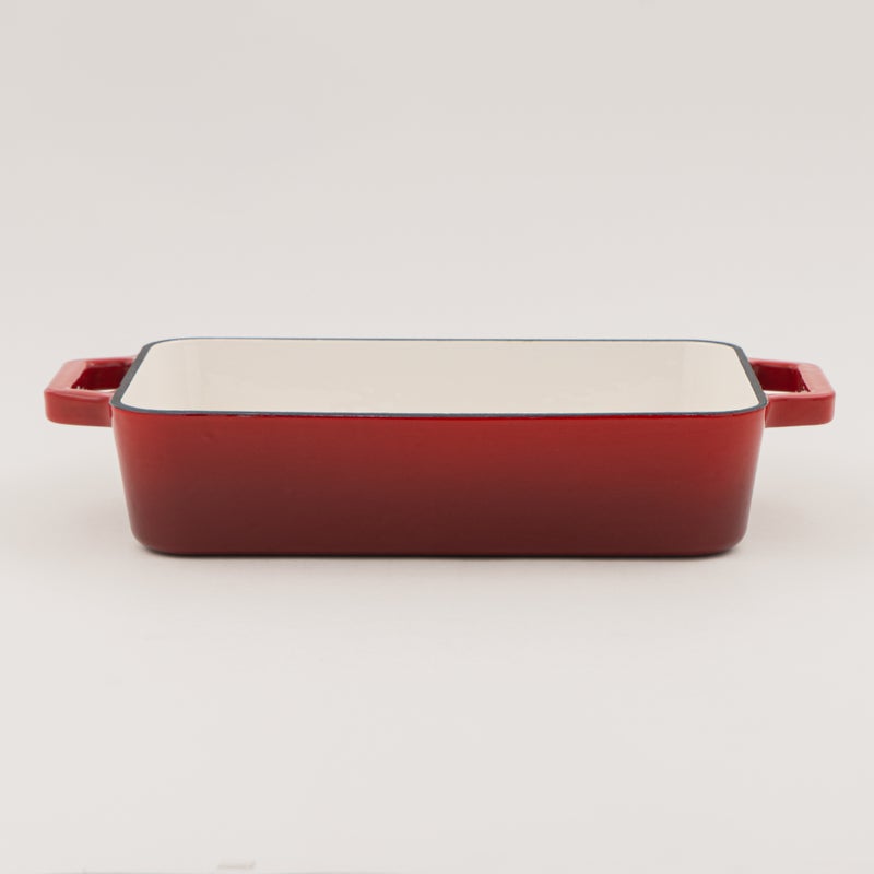 Alberto enameled cast iron roaster, red 33*25*7.5cm - Image 2