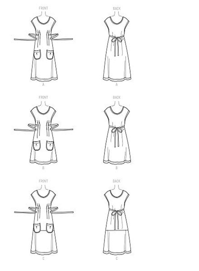 SIMPLICITY Sewing Pattern S9122 Misses' Dresses, Various, A (XS-S-M-L-XL) - Image 3