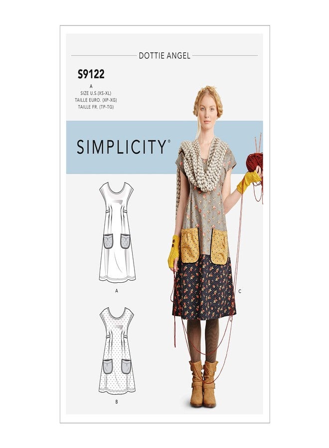 SIMPLICITY Sewing Pattern S9122 Misses' Dresses, Various, A (XS-S-M-L-XL) - Image 1