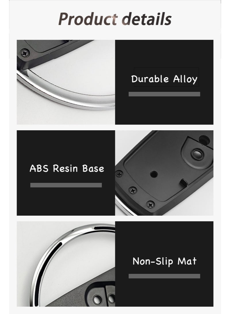 حامل عمودي لجهاز PS5 - قاعدة فضية متوافقة مع إصدارات PS5 القياسي والرفيع، تركيب ثابت وسهل - Image 4