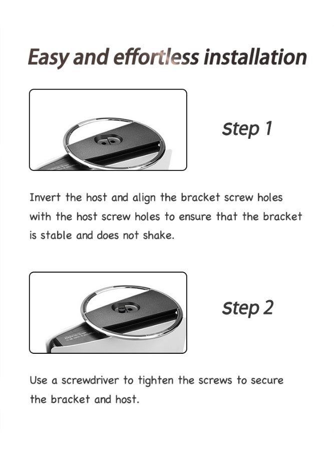 حامل عمودي لجهاز PS5 - قاعدة فضية متوافقة مع إصدارات PS5 القياسي والرفيع، تركيب ثابت وسهل - Image 3