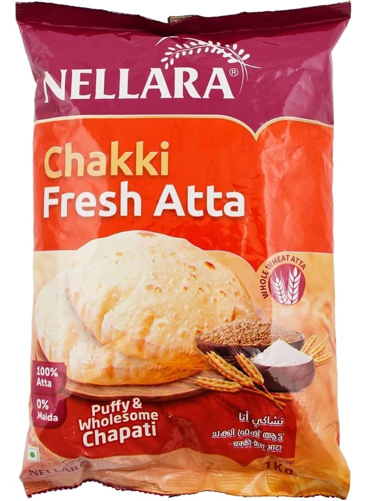 Nellara Chakki Fresh Atta 2 Kg