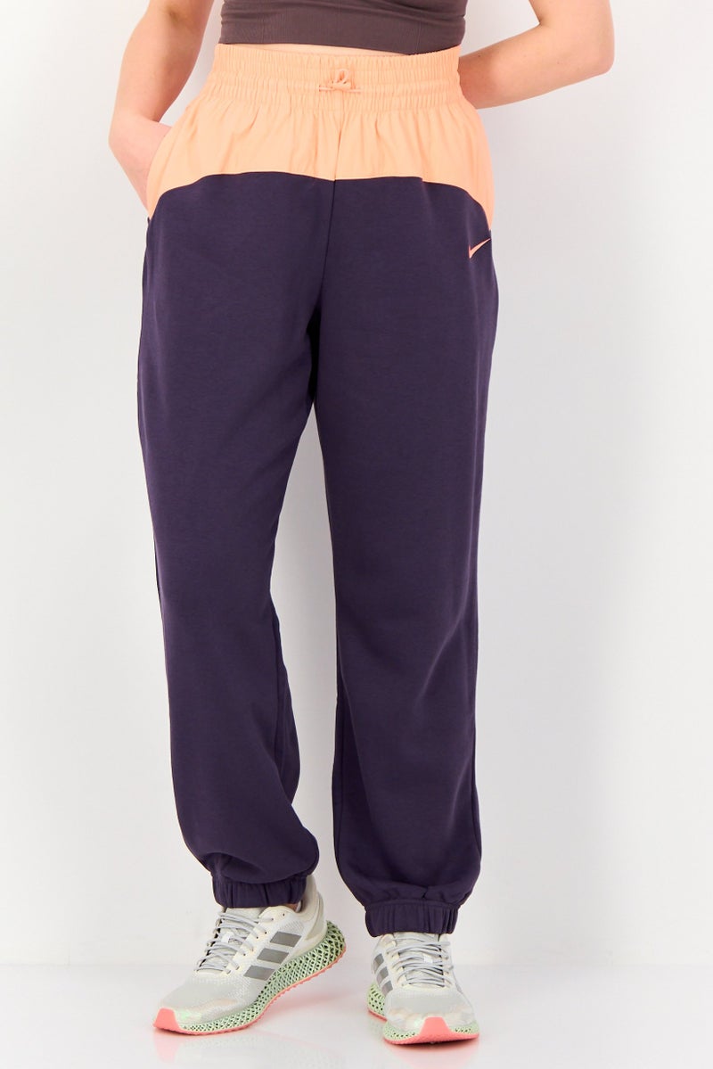 Nike Women Oversized Fit Outdoor Sweatpants, Mauve - Image 1
