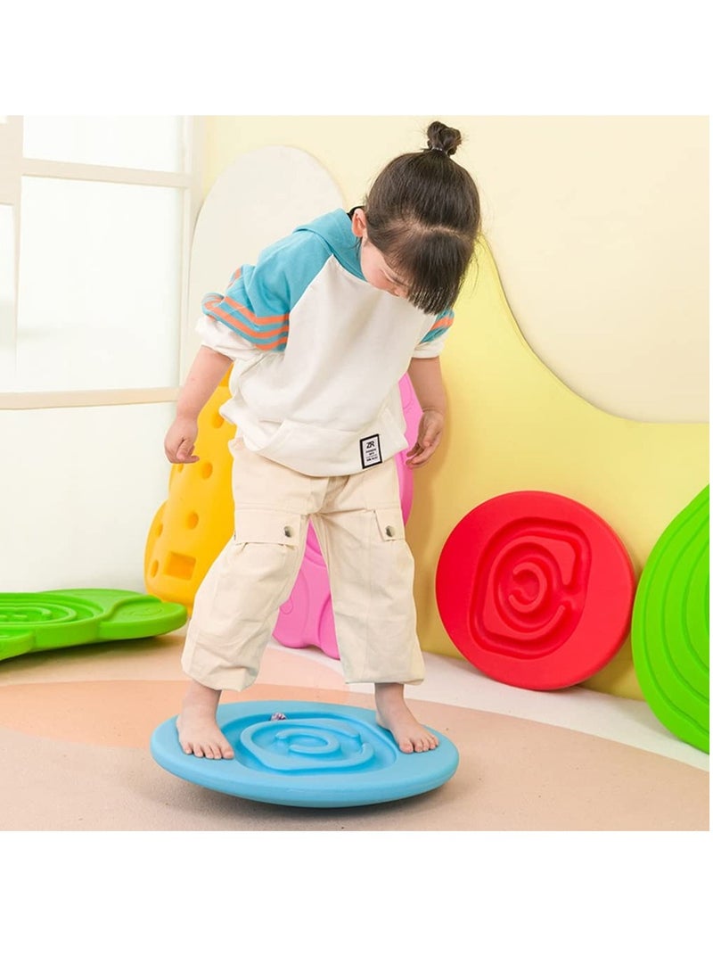 XiuWoo Educational Toy Maze Wobble Balance Rocking Board with 5 Balls for Kids - Image 1
