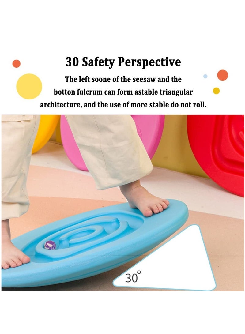 XiuWoo Educational Toy Maze Wobble Balance Rocking Board with 5 Balls for Kids - Image 4