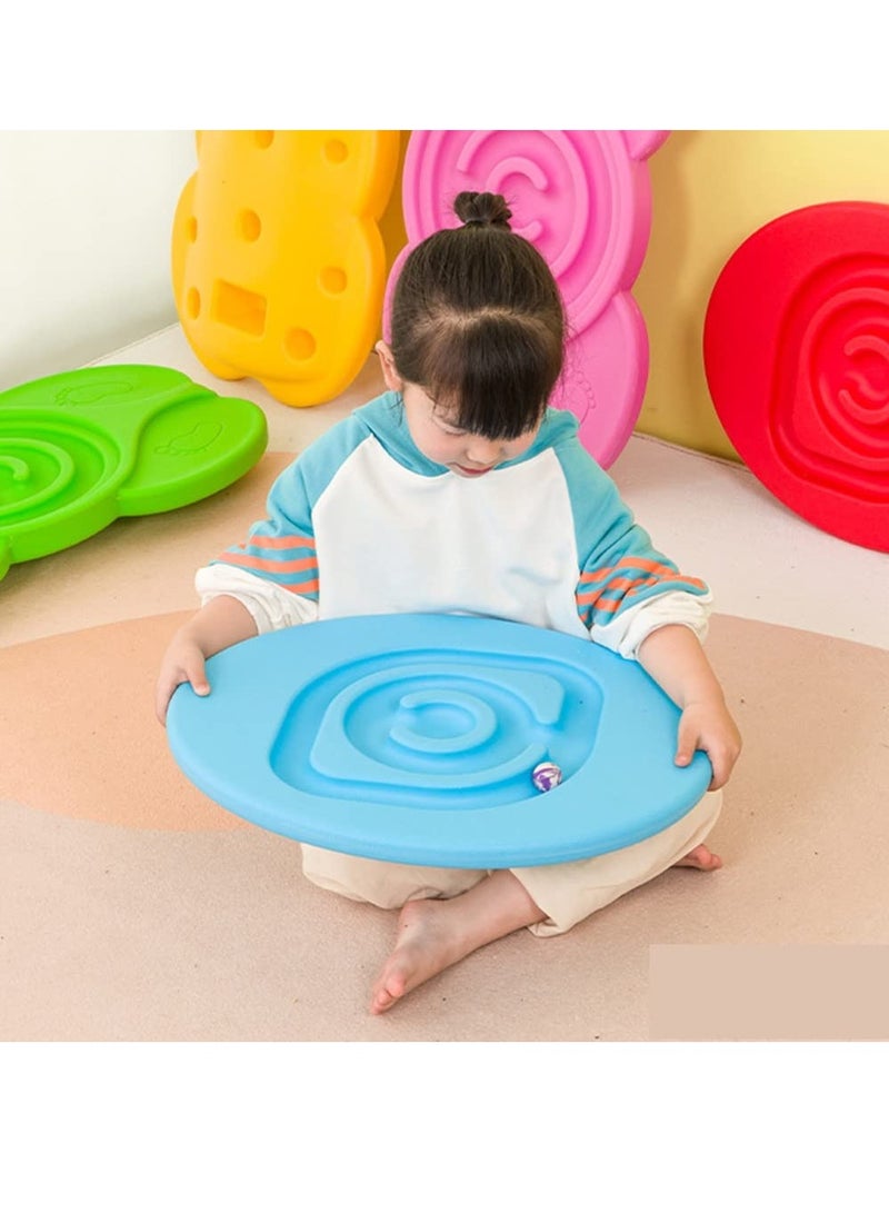 XiuWoo Educational Toy Maze Wobble Balance Rocking Board with 5 Balls for Kids - Image 3
