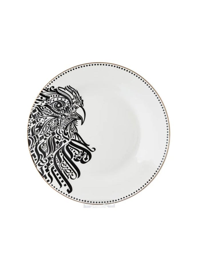 Hic 22 piece porcelain dinner set black and gold design  - Image 4