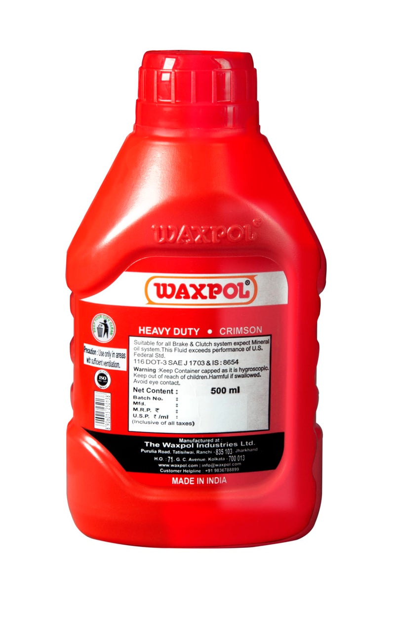 Waxpol واكس بول DOT 3 سائل الفرامل والقابض 500 مل - Image 4