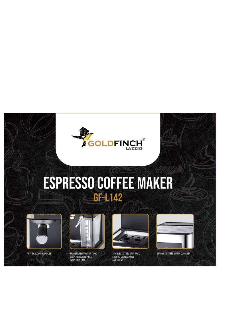 Goldfinch Fully Automatic Espresso Coffee Machine With One Button To Make Espresso, Cappuccino And Latte  - Image 4