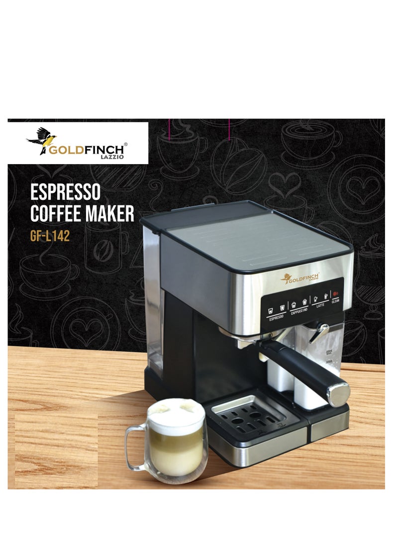 Goldfinch Fully Automatic Espresso Coffee Machine With One Button To Make Espresso, Cappuccino And Latte  - Image 3