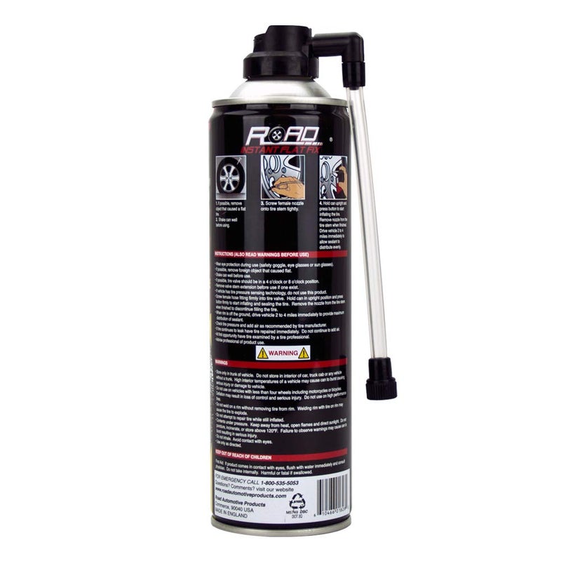 Road Instant Fixes Flat Tire Easy Hose Tire Inflator Air Filler Sealant 16oz (3 Pack) Storage transit efficiency build - Image 3