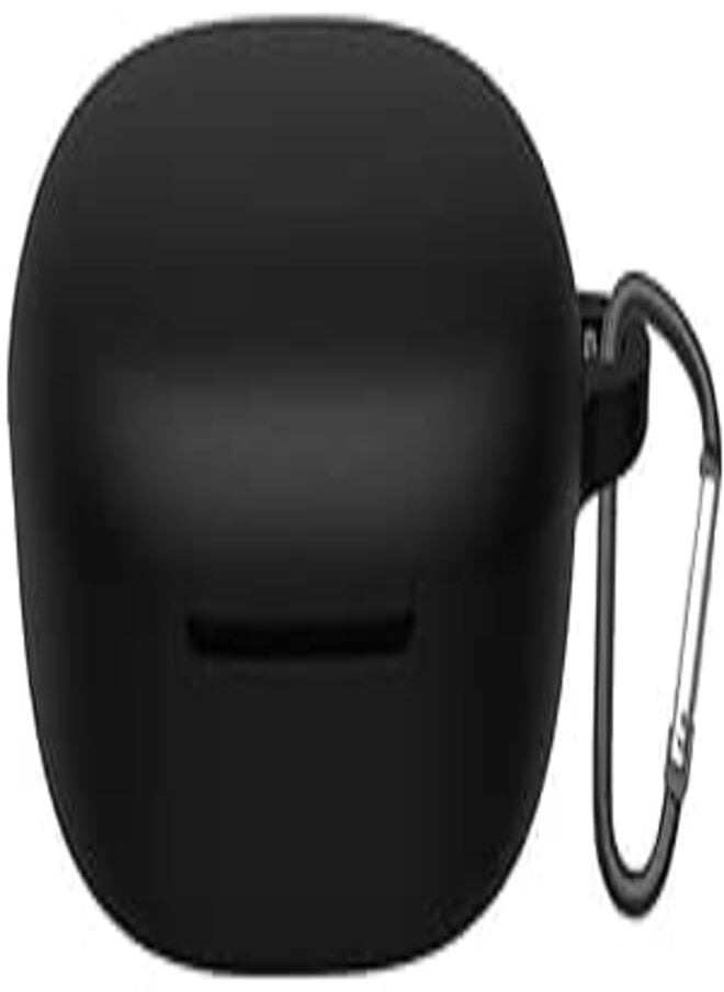 USTIYA USTIYA Case for Xiaomi Mi Redmi Buds 4 Lite Silicone Protective Case with Keyring Cover (Black) 