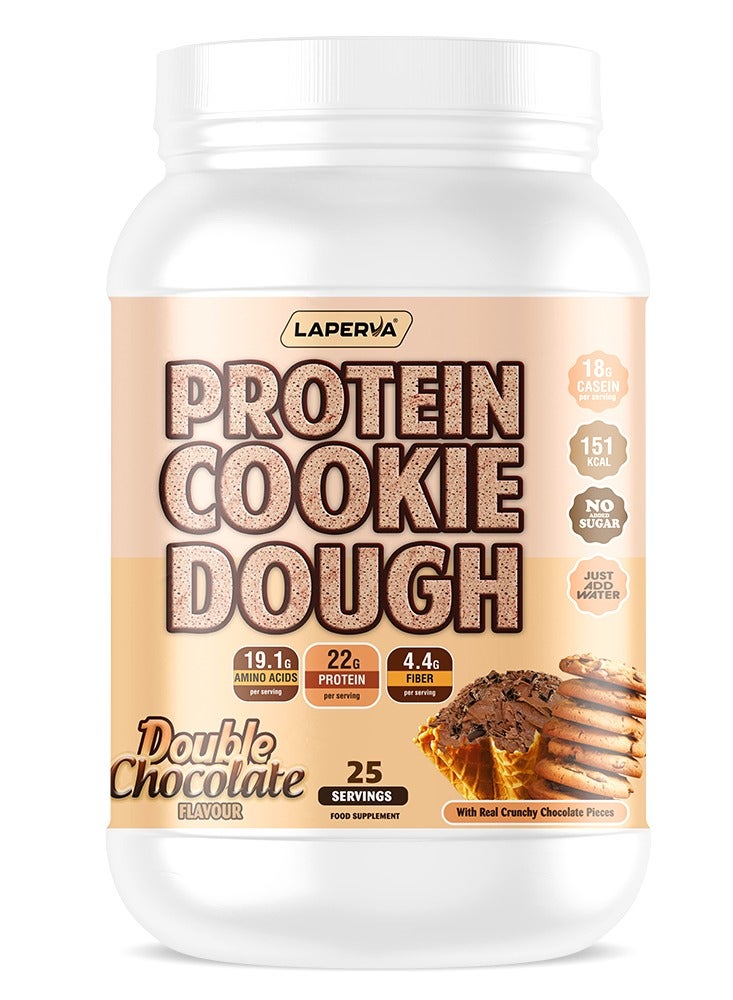 Laperva Cookie Dough Protein Powder, Double Chocolate, 2.2 LB – High-Protein Snack Mix, Low Fat, Gluten-Free, Sugar-Free, 16g Protein per Serving