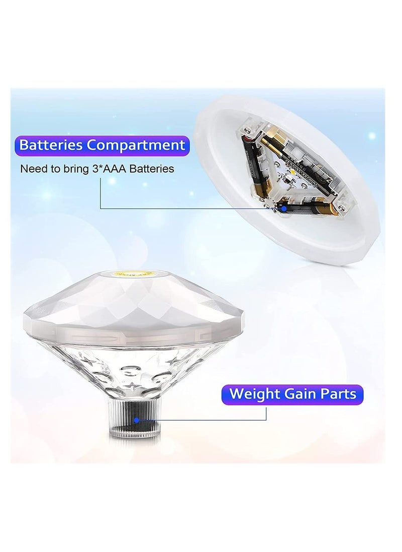 Generic 2 Pieces LED Floating Pool Lights, Waterproof Underwater Lights with 7 Modes for Disco Parties, Pond Decor, and Hot Tub Fun  - Image 4