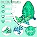 Olee Odee 3D Printed Dragon Eggs with Articulated Fly Dragon Inside Collectible Figurines Fidget Toy for Adults Kids Birthday Easter Christmas White Elephant Gifts for Friends ColleaguesSilk Green M size - Image 4