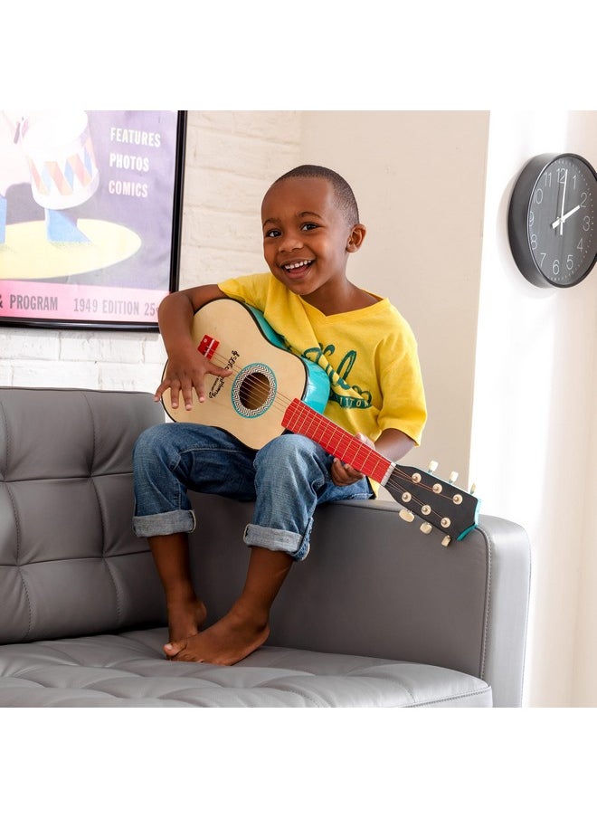 KidKraft - Lil' Symphony Wooden Play Guitar Kids Musical Instrument Toy Gift For Ages 3+ - Image 1