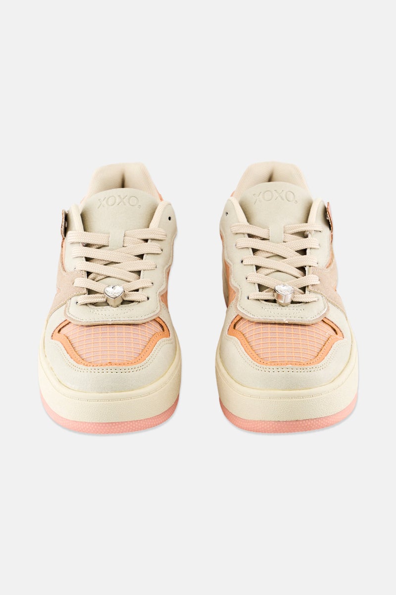 XOXO Women Lace Up Sneaker Shoes, Multicolor - Image 4