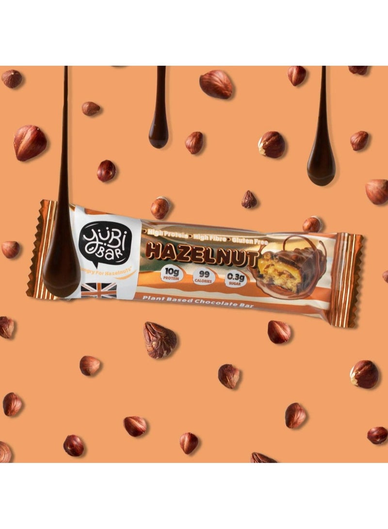 YuBi Bar YUBI VEGAN Protein Bars Hazelnuts- 99 Calories High in Protein and Fiber Low in Sugar, Gluten and Dairy Free. Pack of 12 - Image 4