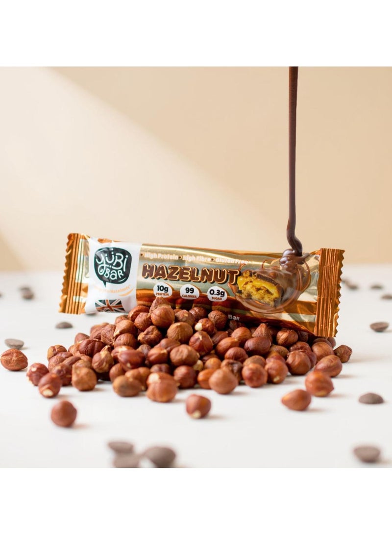 YuBi Bar YUBI VEGAN Protein Bars Hazelnuts- 99 Calories High in Protein and Fiber Low in Sugar, Gluten and Dairy Free. Pack of 12 - Image 5