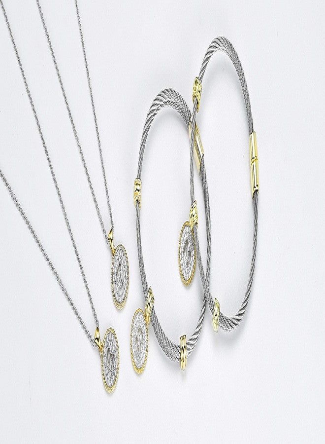 BIJOUX BOBBI [Luxury Packaging Alphabets Initial Wire Bracelets & Necklaces - Quality Guaranteed (Letter - V) - Image 2