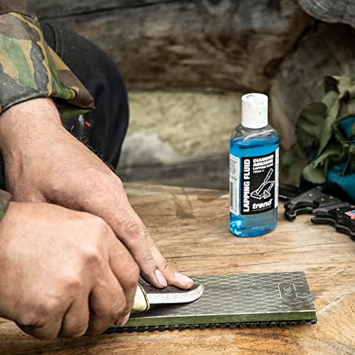 Trend New Diamond Sharpening Stone Kit, 8 x 3 Inch Double Sided (300/1000 Grit) Bench Stone with Pouch, Cleaning Block & Non-Slip Mat, DWS/CP8/FC/A - Image 4
