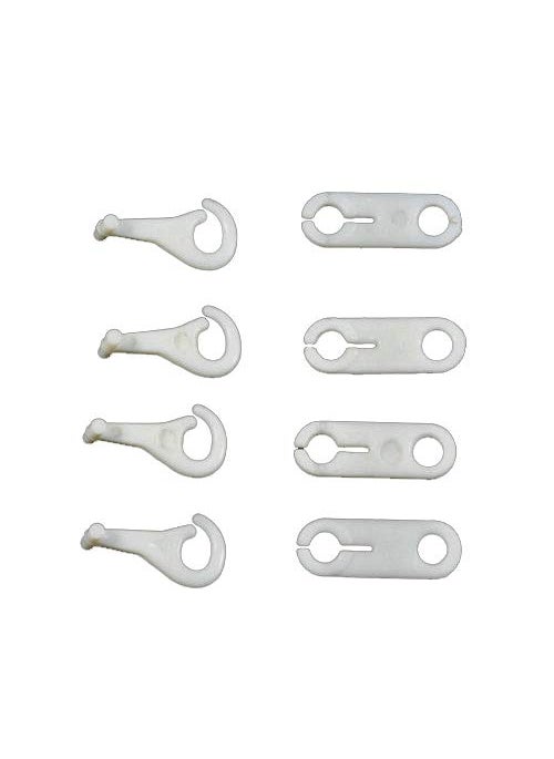 Yoogeer 4 Pairs Replacement Parts for Thomas Train Trackmaster Toys Couplers Hooks Eyes 