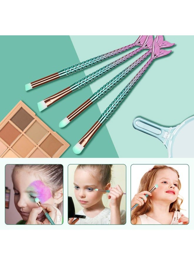 FULINJOY Makeup Brush Set 10Pcs Eye Makeup Brushes, Eyeshadow Concealer Eyeliner Brow Blending Brush Tool - Image 5