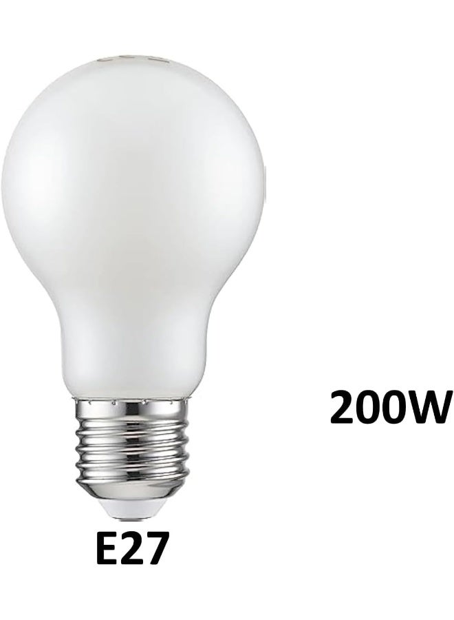 melfi Frosted Led 200W Incandescent Light Bulb 220/240V E27 Base For Decoration Incubator Industrial Use 200W-2Pcs - Image 2