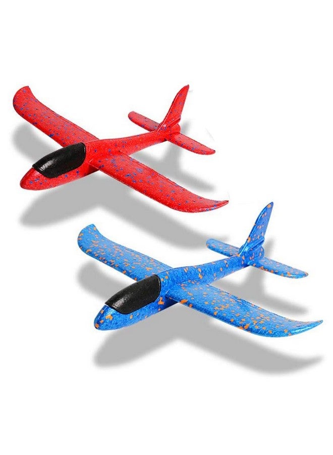 WenToyce 2 Pack Throwing Foam Airplanes, 17.5 Inches 2 Flight Mode Glider Inertia Planes Model, Manual Launch Epp Flying Aircraft Planes for Kids Outdoor Sport - Image 1