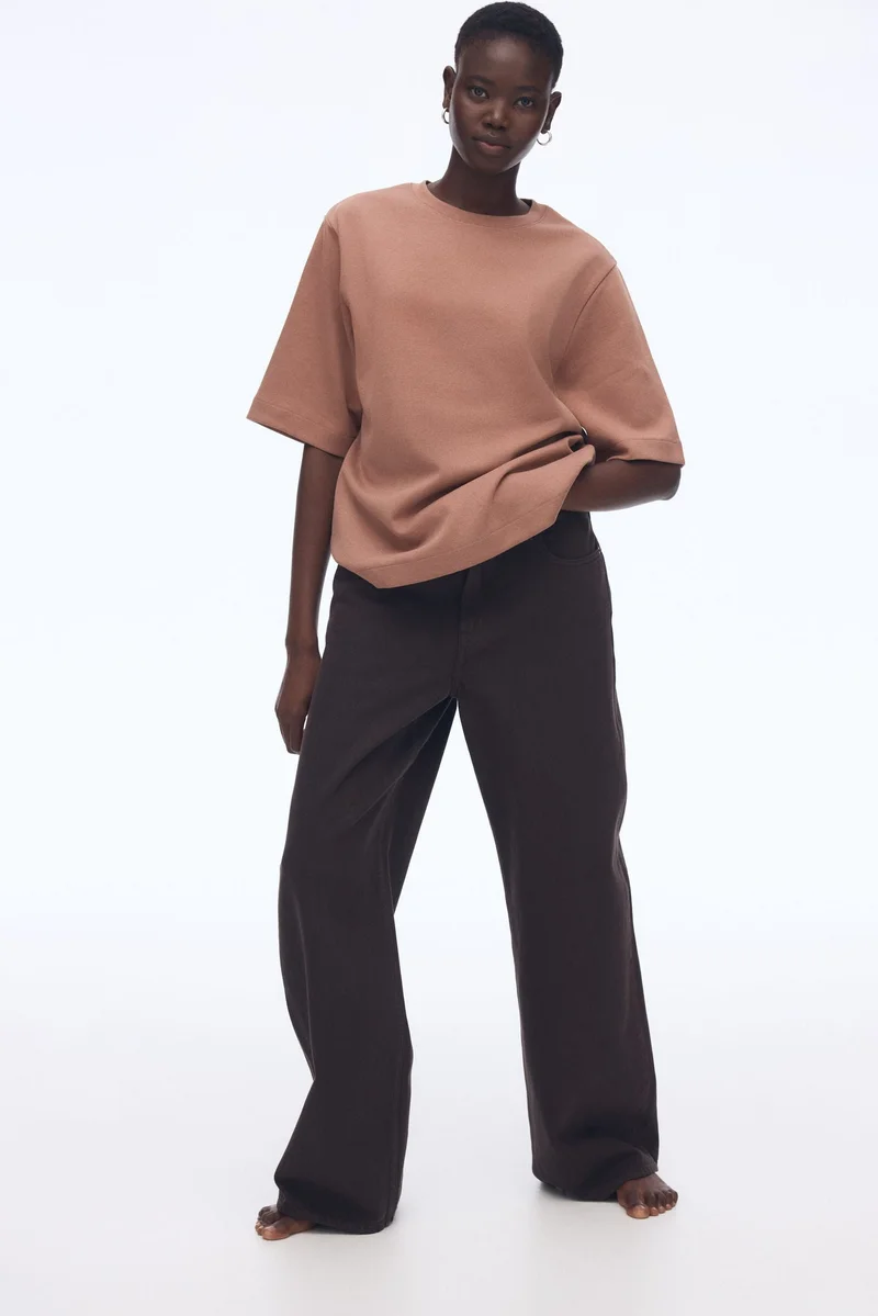 H&M Boxy interlock T-shirt