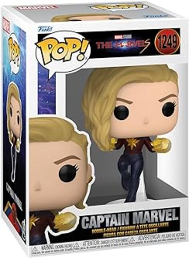 Funko POP! Vinyl: The Marvels - Captain Marvel - Collectable Vinyl Figure - Gift Idea - Official Merchandise - Toys for Kids & Adults - Movies Fans - Model Figure for Collectors and Display