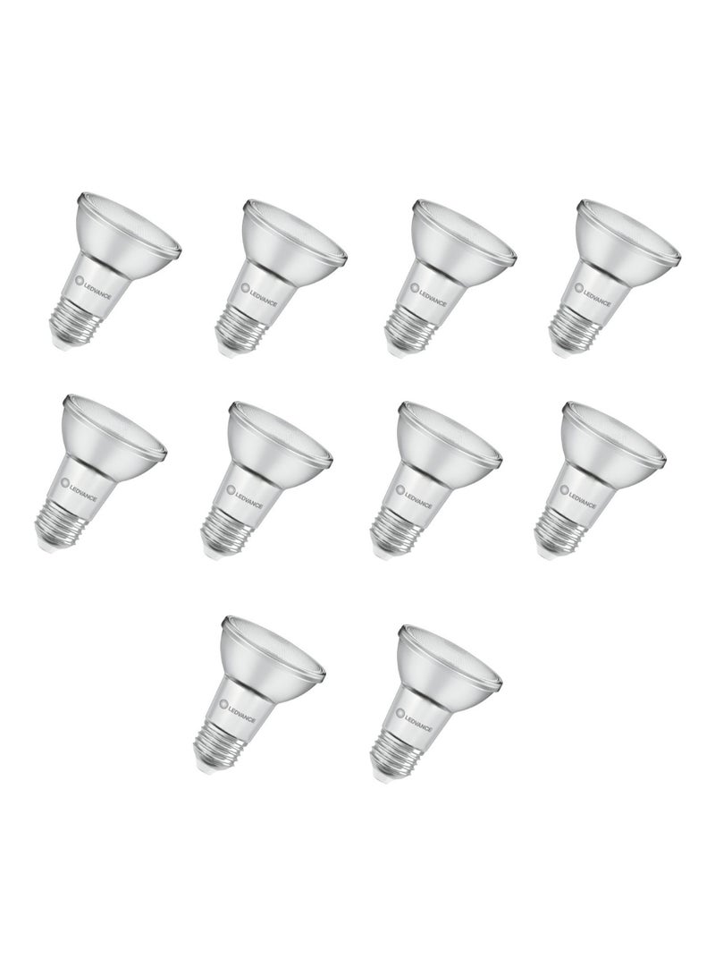 Ledvance PAR20 6.4W Dimmable LED Spotlight – E27 Base, 2700K Warm White, 36° Beam Angle (Pack of 10) - Image 1