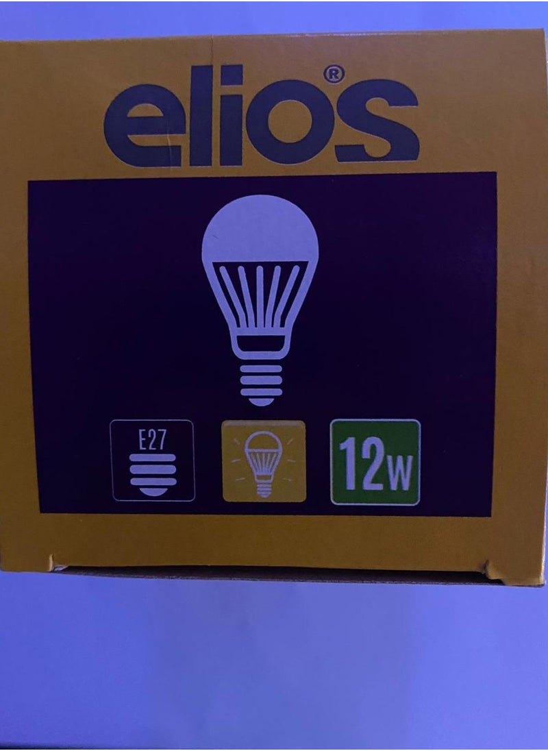 Elios LED bulb, 12 watts, WARM lighting, 220 volts, E27  - Image 1