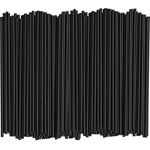 Comfy Package 1000 Count 5 Inch Coffee  Cocktail StirrersStraws Disposable Plastic Sip Stir Swizzle Sticks  Black