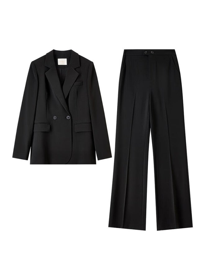 Sentubila Women's Professional Commuter Suit Set Spring Autumn Wrinkle-resistant Non-iron Blazer And Pants Two-piece Interview Business Suit - Image 2