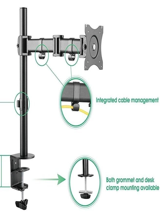 فوجي ستار حامل شاشة مكتبي بذراع واحد 14"-32" عسكري ستار فوجيتار FS-SDB-711 - Image 3