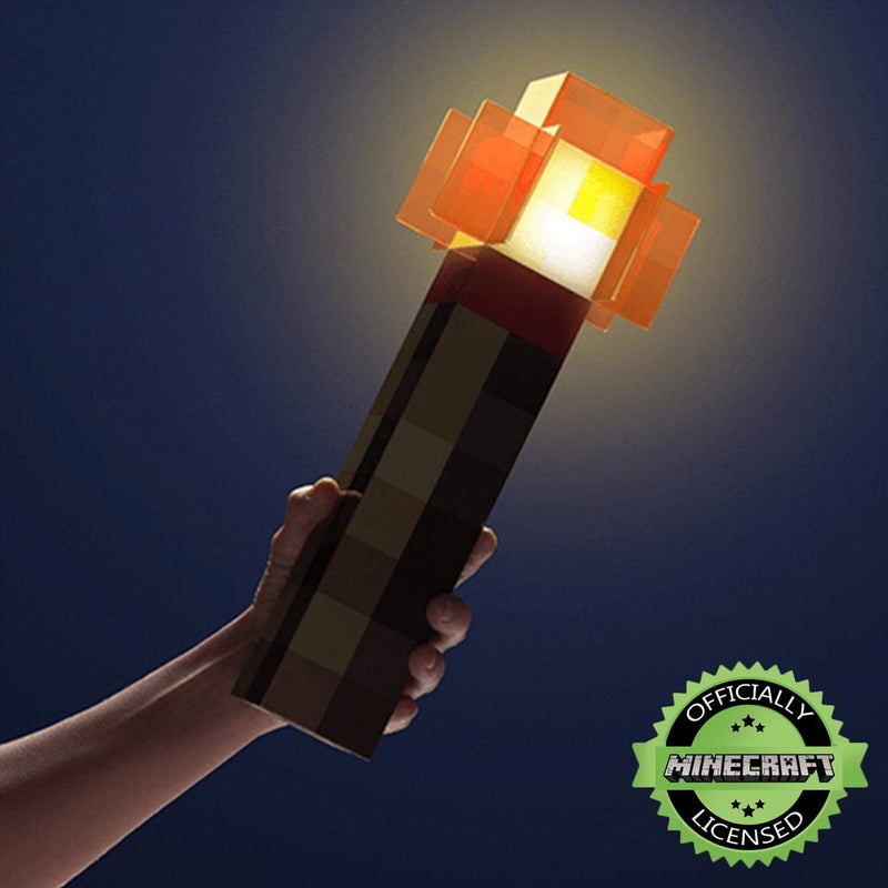 Minecraft Toys Redstone Torch 12.6 Inch LED Lamp,USB Rechargeable for Nightlight,Costume Cosplay,Roleplay,Orange - Image 4