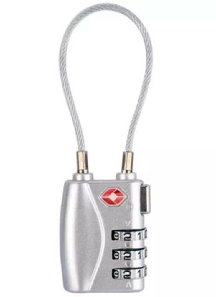 MORANO 3 Digit Travel Lock with 5.5 Inch Cable for Suitcases Backpack Luggage Password Travel Lock, TSA Approved Luggage Locks  - Image 1