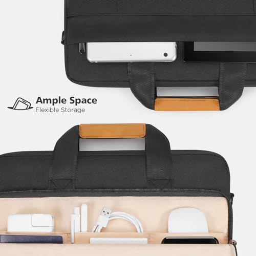 NIDOO 16 inch Laptop Shoulder Bag - 15.6 inch Computer Sleeve Carrying Case Compatible with 16" MacBook Pro M3 M2, 16" Legion 7i, 15.6" XPS 15, Acer Nitro 5, ThinkPad E15 - Image 4