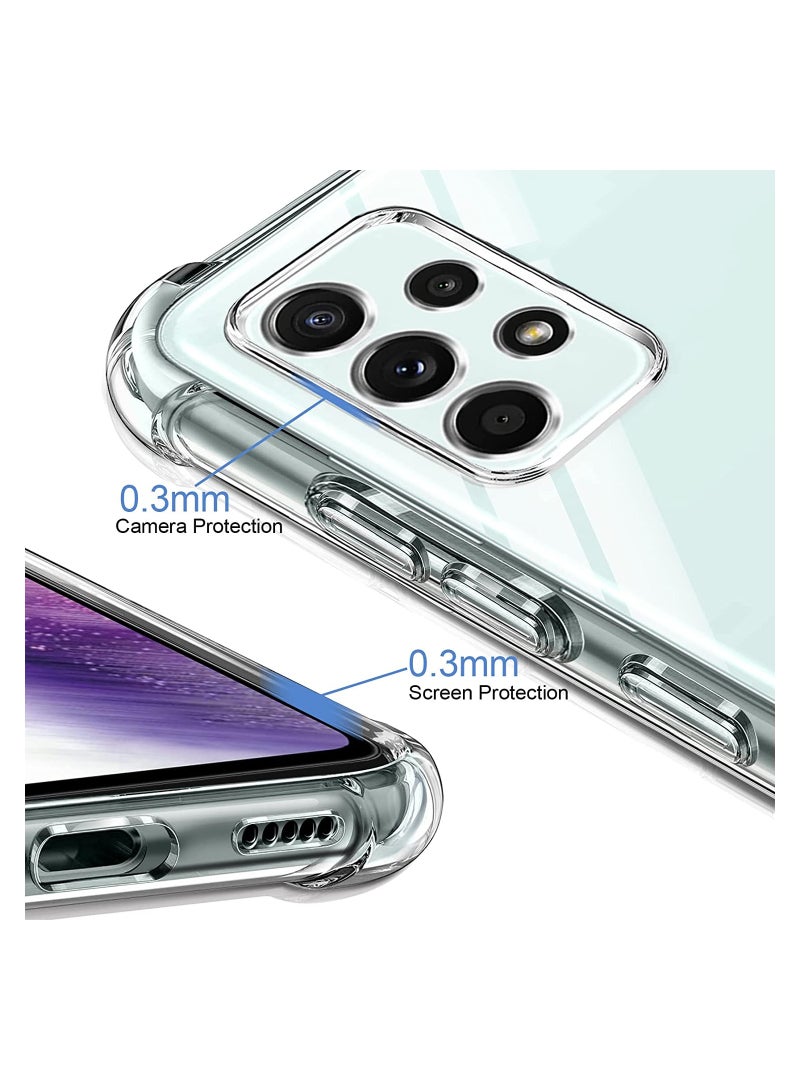 Samsung Galaxy A73 Clear Cover Case soft TPU Transparent Back Protective Case shock Absorbent Reinforced Corner for Samsung Galaxy A73 Clear - Image 4