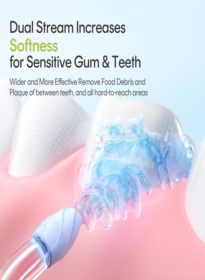 bixdo Water Flosser Portable for Travel - Mini Water Flosser with 3 Modes, IPX7 Waterproof, 360° Nozzles, Cordless Water Dental Flosser for Teeth Cleaning Flossing for Adults, Braces & Sensitive Gums - Image 3