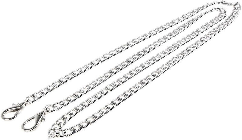 klarako 100cm Crossbody Chain Strap Replacement Purse Handbag Bag Handle Belt Silver, 100cm - Image 5