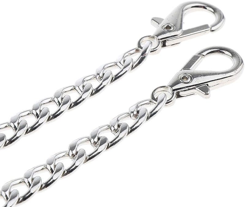 klarako 100cm Crossbody Chain Strap Replacement Purse Handbag Bag Handle Belt Silver, 100cm - Image 3