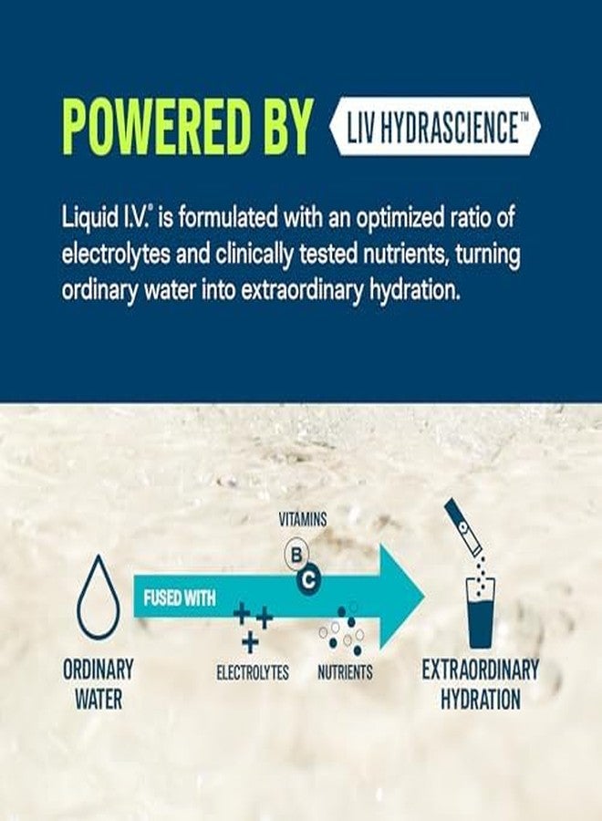 Liquid I.V.® Hydration Multiplier Sugar - Free + Energy - Strawberry Kiwi | Electrolyte Powder Drink Mix | 1 Pack (14 Servings) - Image 3
