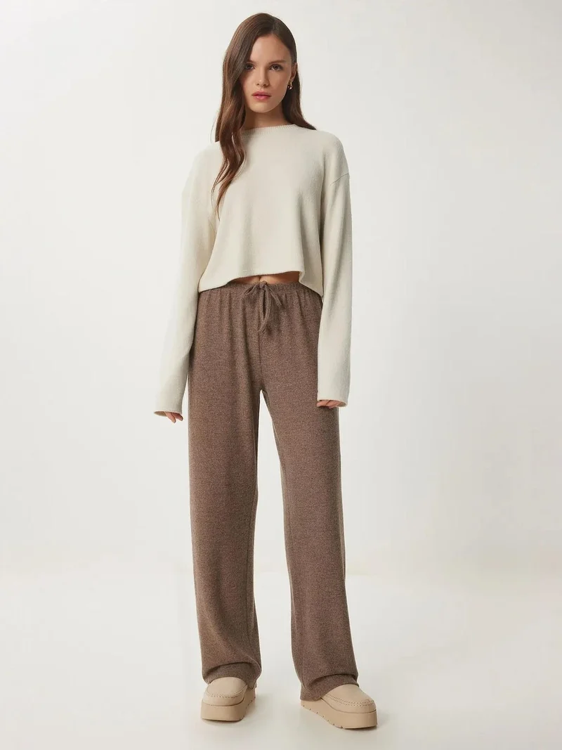 Lovely Istanbul ISTANBUL Soft Textured Pants with Drawstring