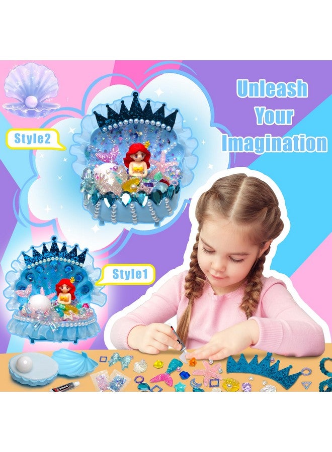 Kiditos Mermaid Shell Night Light Diy Toy Kit With Flash Themed Accessories,Make Your Own Mermaid Night Light, Arts And Crafts For School Activity,Ideal Bedroom Decor &Birthday Gifts For Girls Age 3+ - Image 3